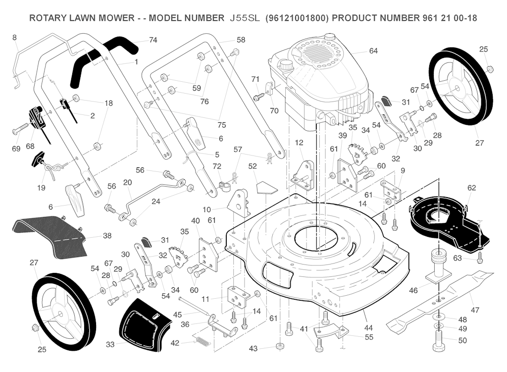 Explosionszeichnung Ersatzteile
