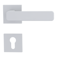 Griffwerk VAYA 265 MINIMAL MODERN fast2fix  Fast2Fix Rosetten eckig Profilzylinder Seidenweiß