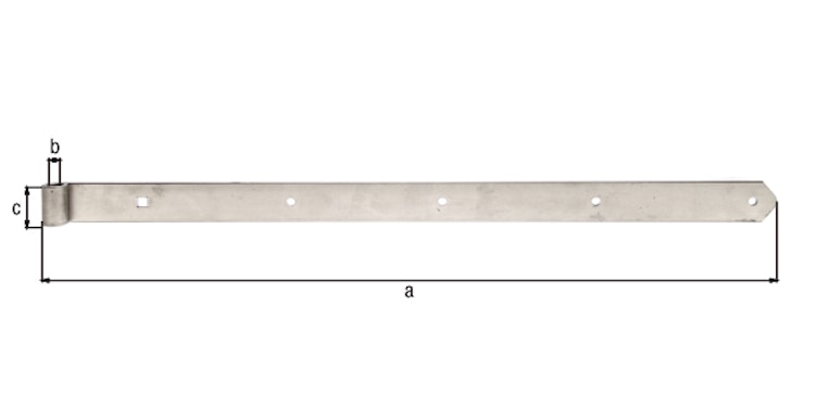 Alberts® Ladenband 800x45 mm ⌀16 mm Edelstahl