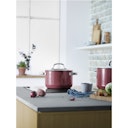 WMF Fusiontec Mineral Fleischtopf mit Glasdeckel, 20 cm, Rose Quartz