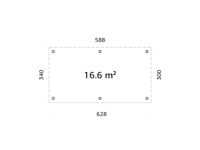 Palmako Carport/Pavillon Connect Lenna 16,6 m²
