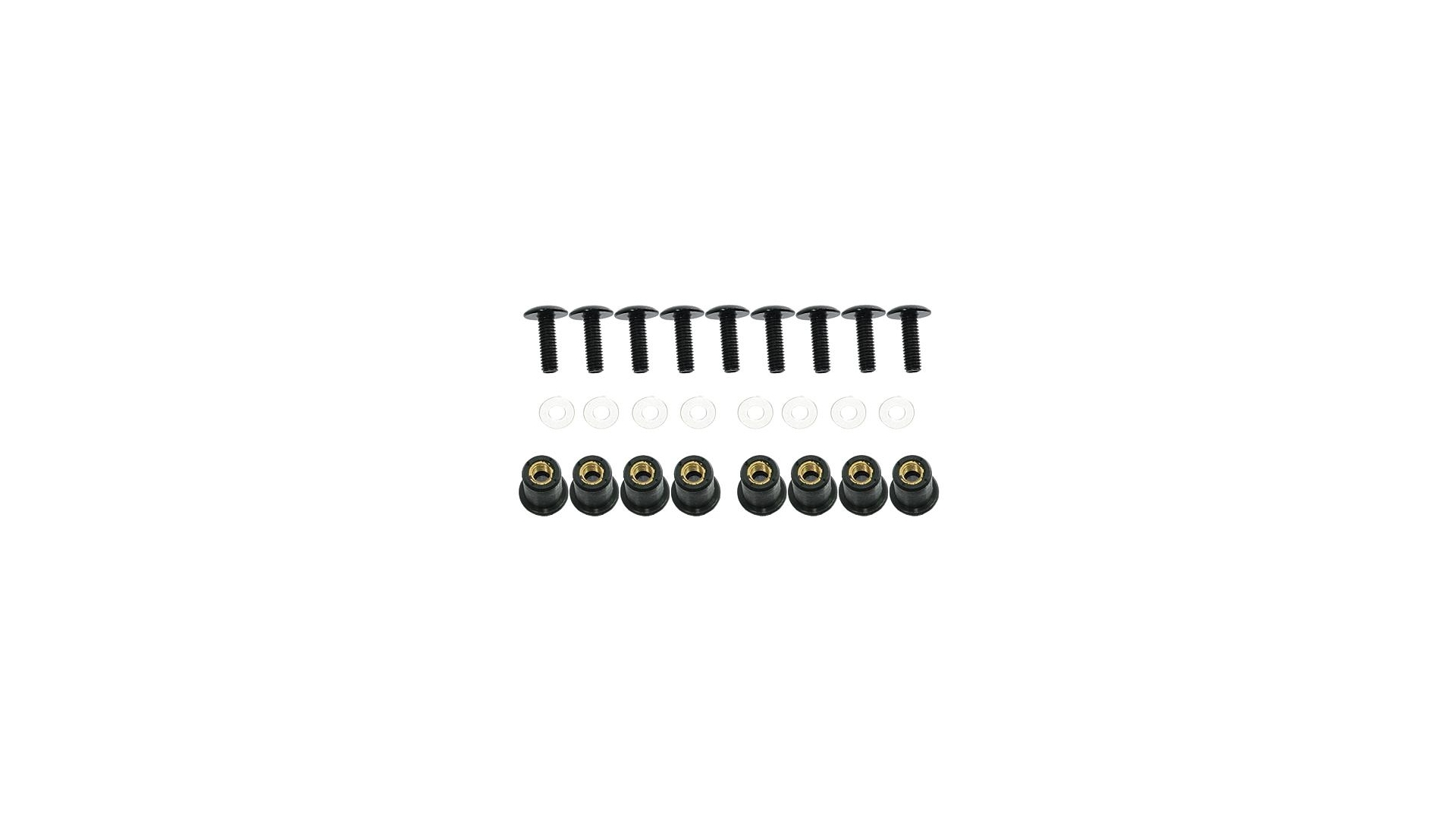 Spec X Verkleidungsschraubensatz M5 Schwarz