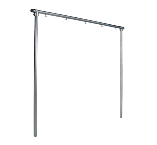 Alberts® Wäschetrockengerüst, verzinkt, zum Einbet., Breite 3500 mm, Gesamthöhe 2548 mm 609412