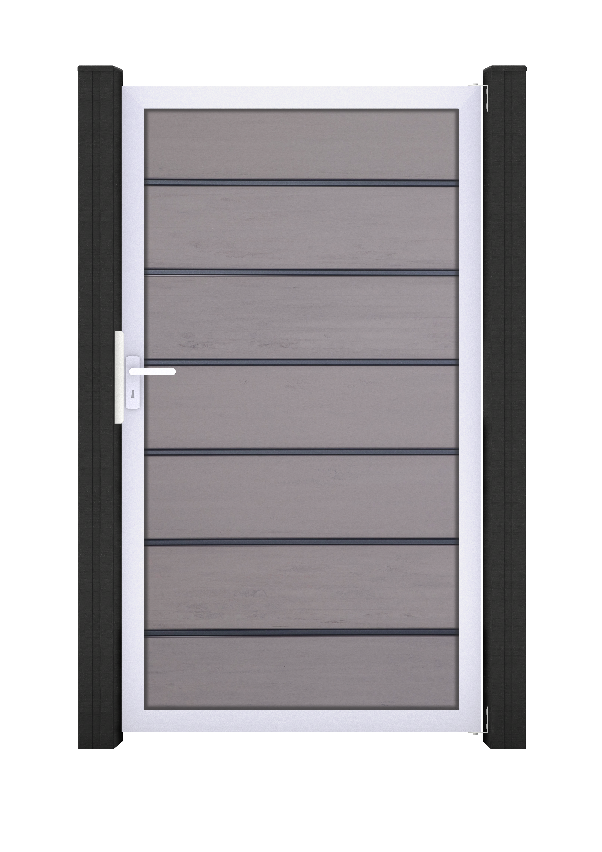 GroJa Solid Grande Premium Tor Sondermaß max. 150x180cm Aluminiumrahmen Bi-Color Sand