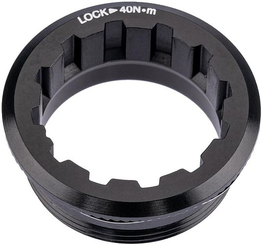 Shimano Lockring Aluminium 12-fach schwarz