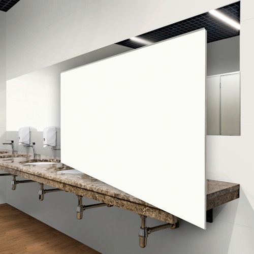 Revét Vinyl Wandfliese Weiß Hochglanz 120 x 60 cm