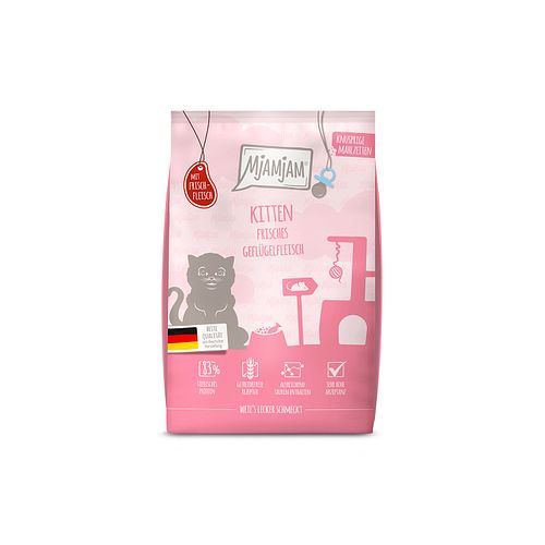 Mjamjam Frisches Geflügel Kitten Katzentrockenfutter