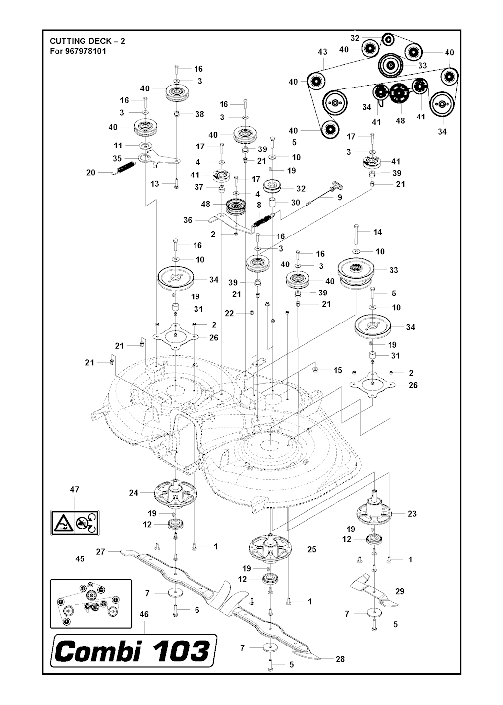 Explosionszeichnung Ersatzteile