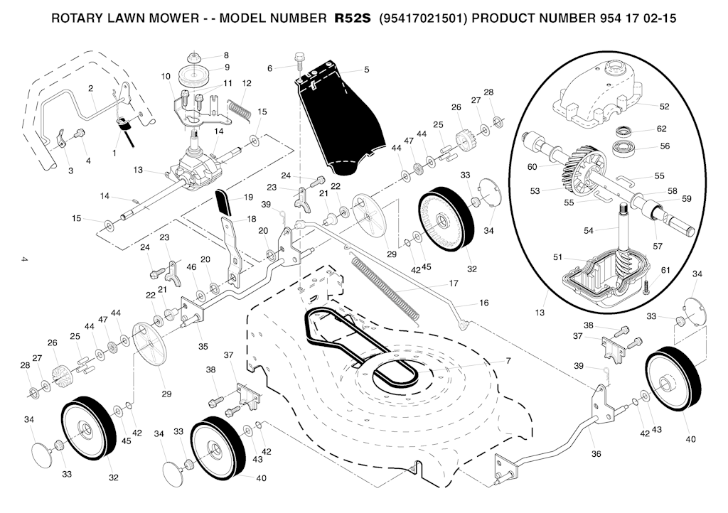 Explosionszeichnung Ersatzteile