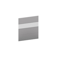 Biohort Sichtschutz zu DaVinci mit Acrylglas Gr. 1m silber-metallic B138925