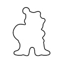 Kaiser Ausstechform Nikolaus mit Mütze 8 cm