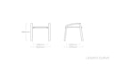 Kettler Hocker LEGATO CURVE, Aluminium Anthrazit / Outdoorgewebe Anthrazit - Sonderaktion