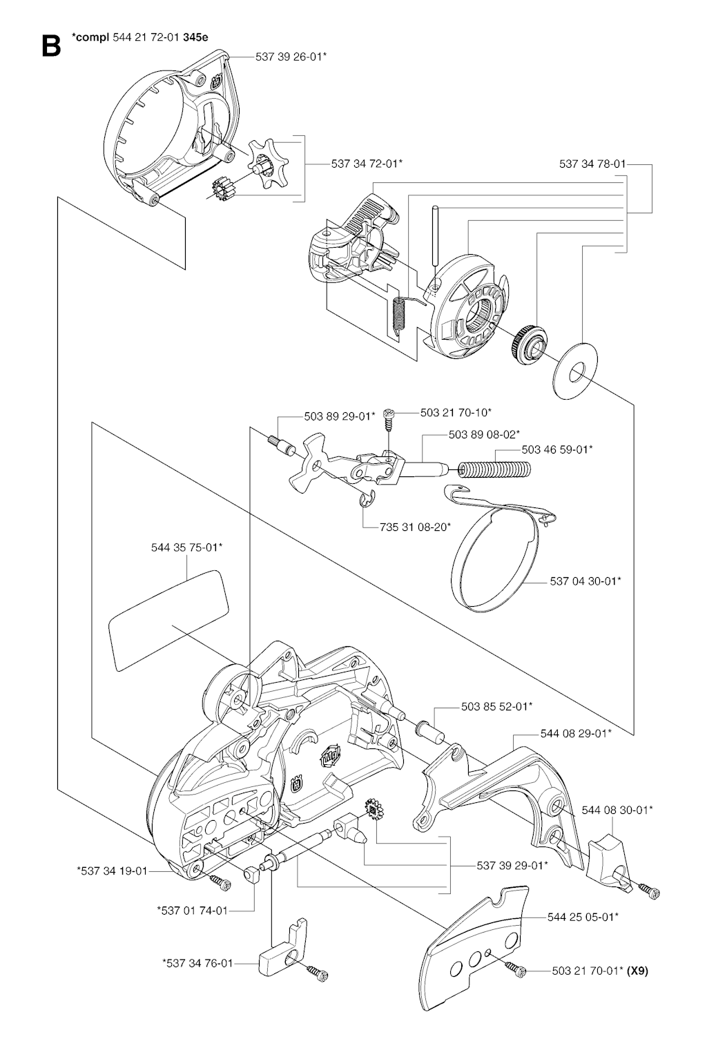 Explosionszeichnung Ersatzteile