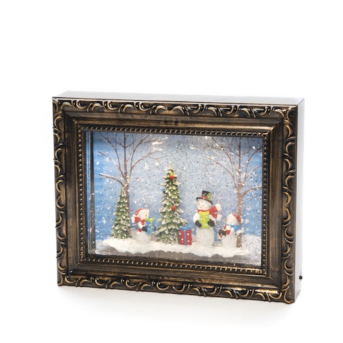 Konstsmide LED Bilderrahmen mit Schneemännern