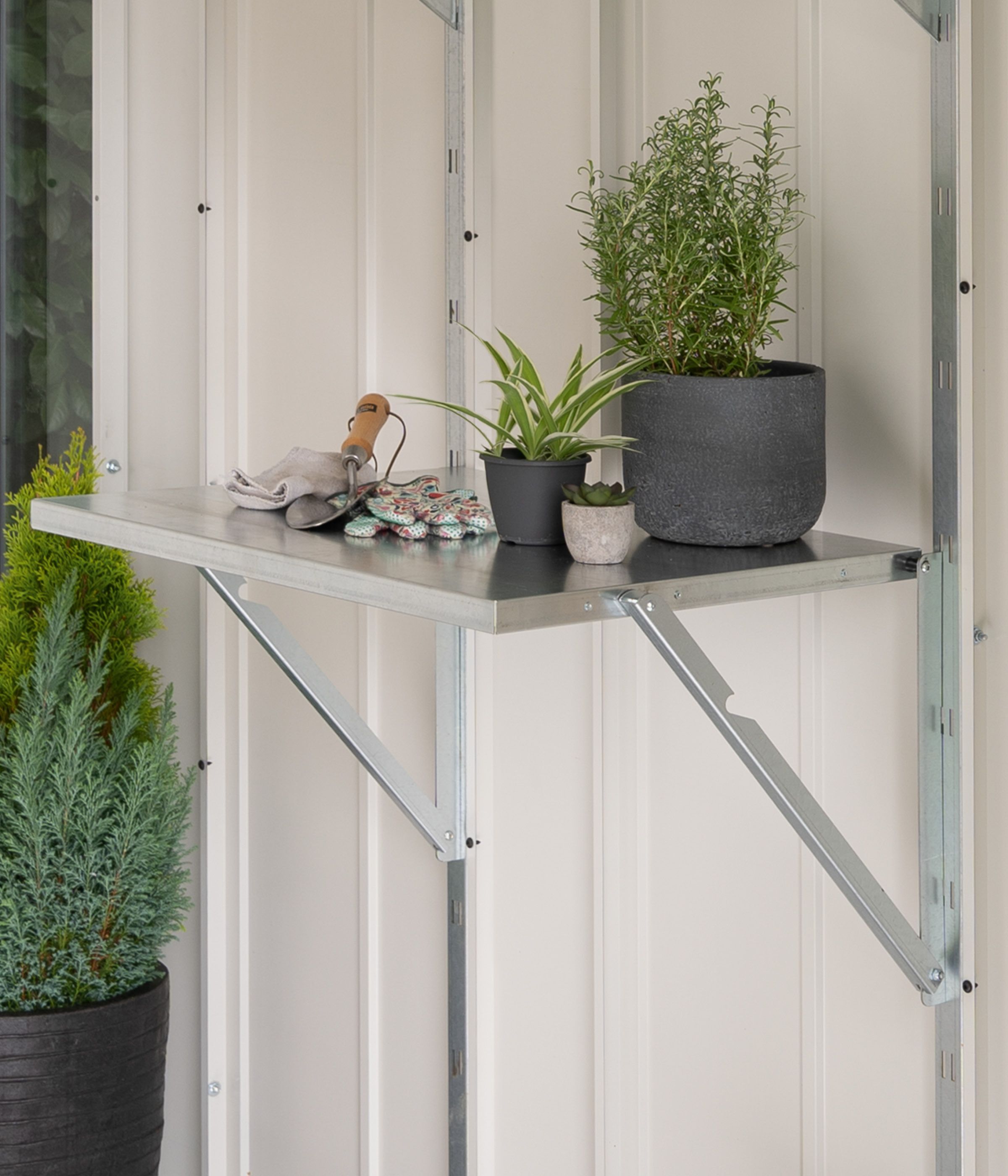 Hörmann Klapptisch kurz für Gerätehaus Juno/Euroline 50 × 72 cm
