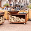 Vorschaubild OFYR Plancha Grill Island Corten 100 PRO Keramik Dunkelgrau