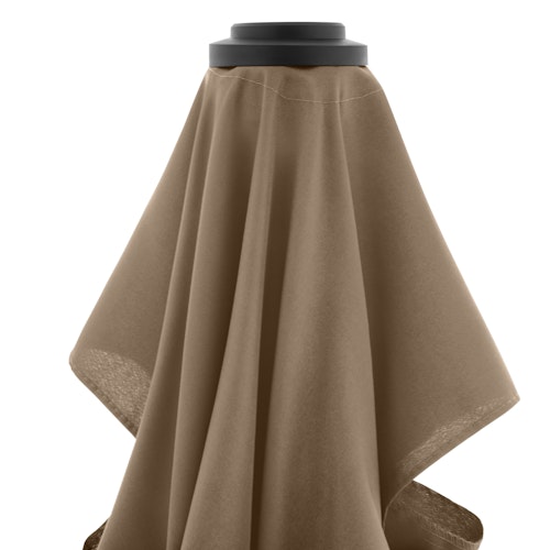 doppler Mittelmastschirm LIFE Woodstyle 305 Lift, Aluminium Holzoptik / 100 % Polyester 180 g/m² 