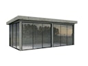 Vorschaubild Palmako Gartenhaus Connect Lenna 16,6 m² Set 702 Slide Plus mit Isolierglas-Schiebetüren - 28 mm
