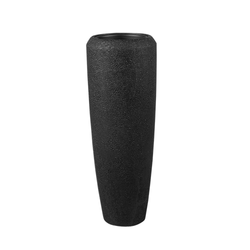 Klocke Design Pflanzgefäß/Bodenvase schwarz ⌀ 34 cm x H 75/97 cm