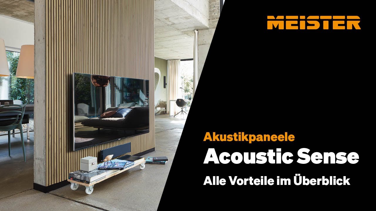 HANDMUSTER MEISTER Akustikpaneele Acoustic Sense STYLE 2600 x 330 x 20 mm 20117 Amber glow