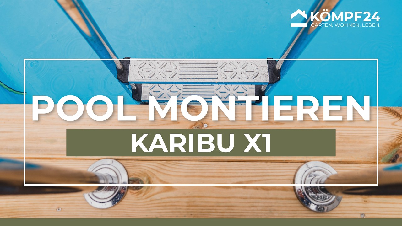 Karibu Minipool - 220 x 220 cm - kesseldruckimprägniert