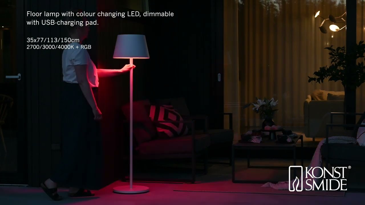 Konstsmide LED USB-Stehlampe Pomezia, weiss, dimmbar (7824-250)