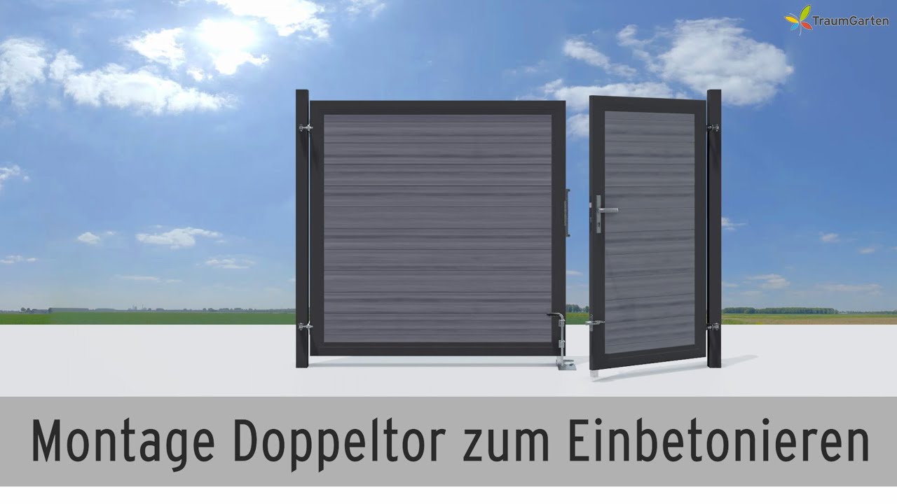 TraumGarten SYSTEM WPC Doppeltor auf Maß