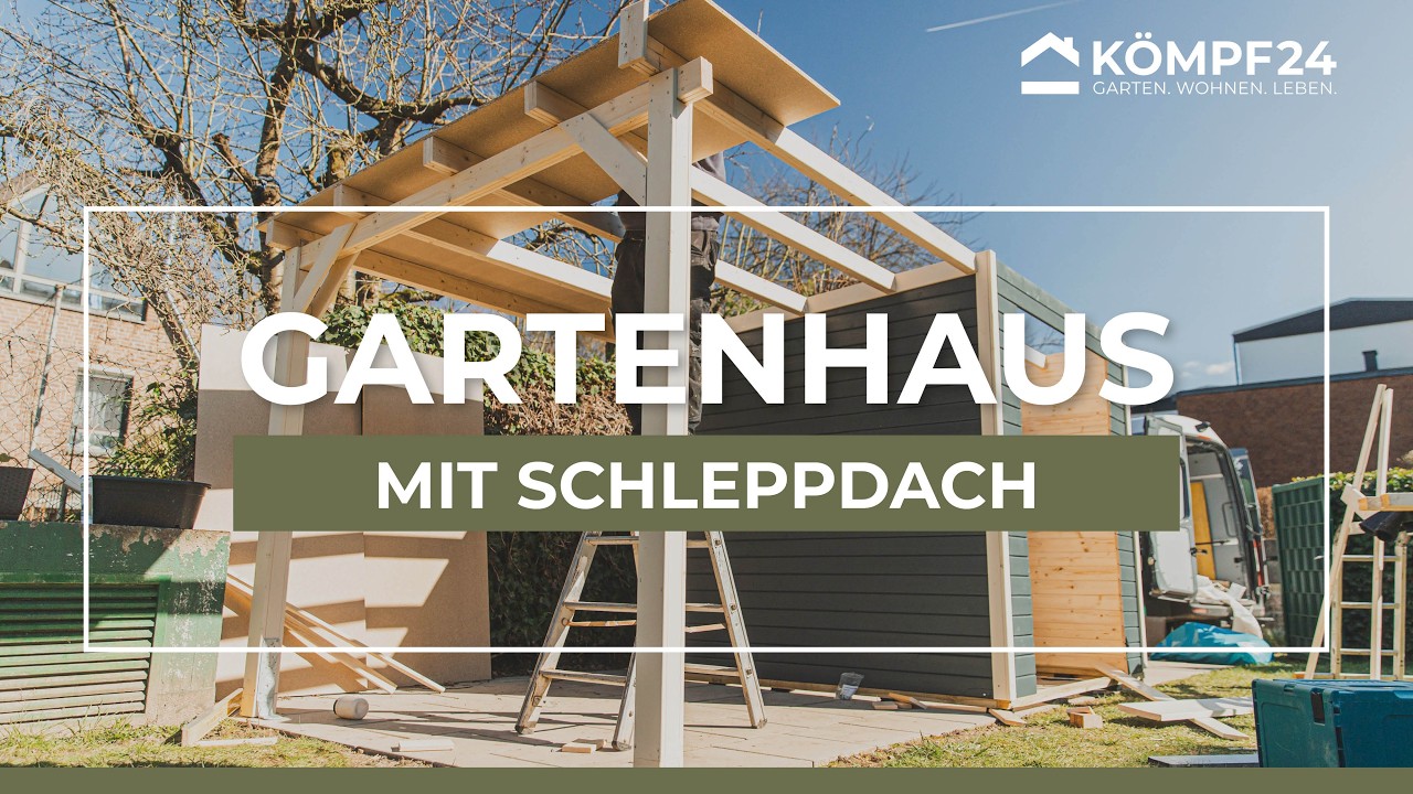 Karibu Woodfeeling Gartenhaus Askola 2/3/3,5/4/5 m. 275 cm Schleppdach/Seiten- und Rückwand in Lamellenoptik