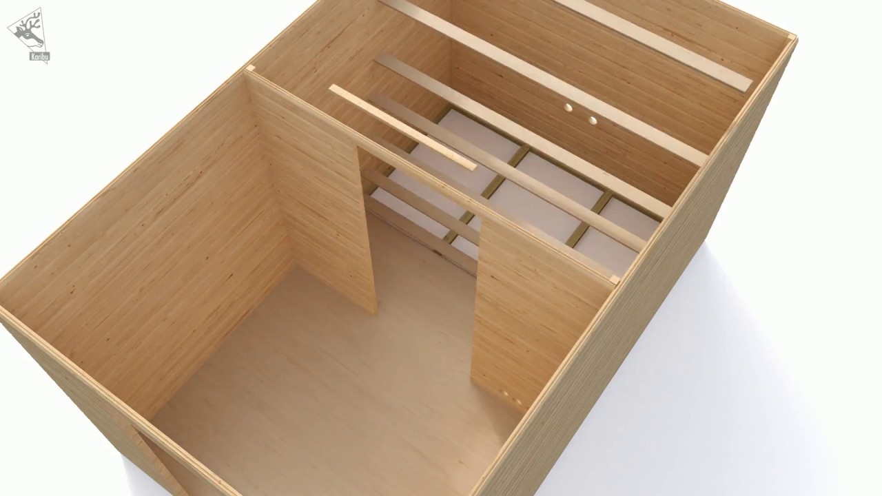 Karibu Bosse 1 - 38 mm Gartensauna mit Vorraum und Satteldach inkl. gratis Sauna-Zubehörset im Wert von 234,94 €