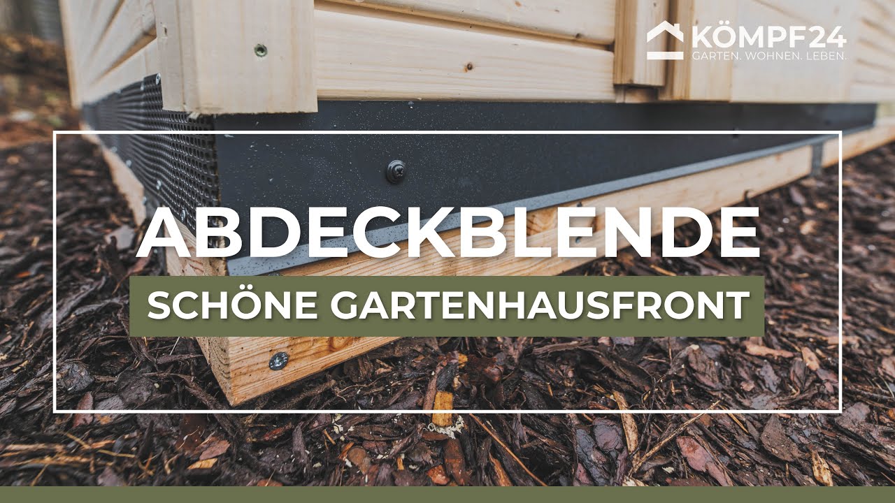 Abdeckblende 80 mm für Gartenhaus/Saunahaus Fundamentbalken anthrazit
