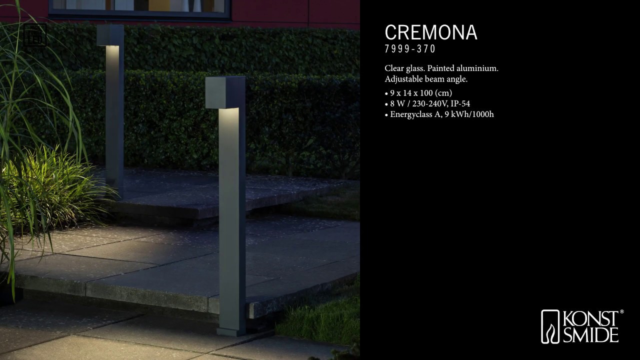 Konstsmide Wegeleuchte Cremona, HighPowerLED, anthrazit (7999-370)