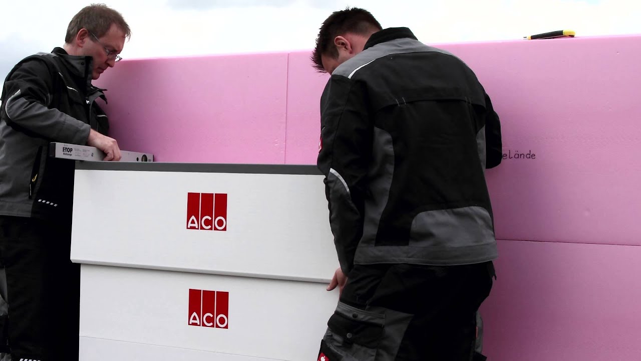 ACO Therm® Aufstockelement (h= 27,0 cm) für Lichtschachtbreite 80 cm - Tiefe 50 cm