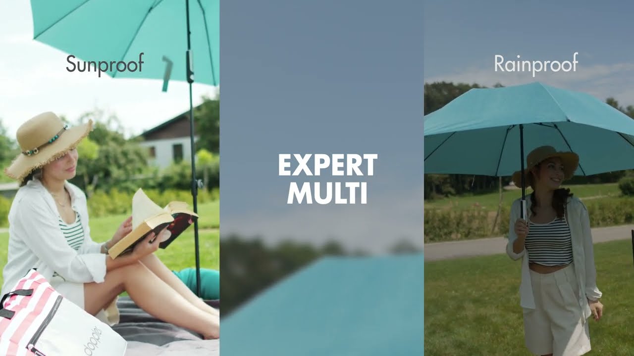 doppler Mittelmastschirm EXPERT 160 Manual Multi, Aluminium Anthrazit / 100 % Polyester 70 g/m²