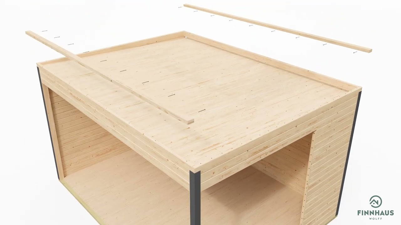 Wolff Finnhaus Gartenhaus Starletta 5232 mit Schiebetüren