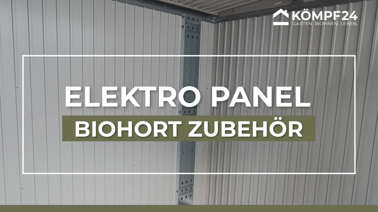Biohort Elektro-Montagepanel für Gerätehaus Europa und Geräteschrank
