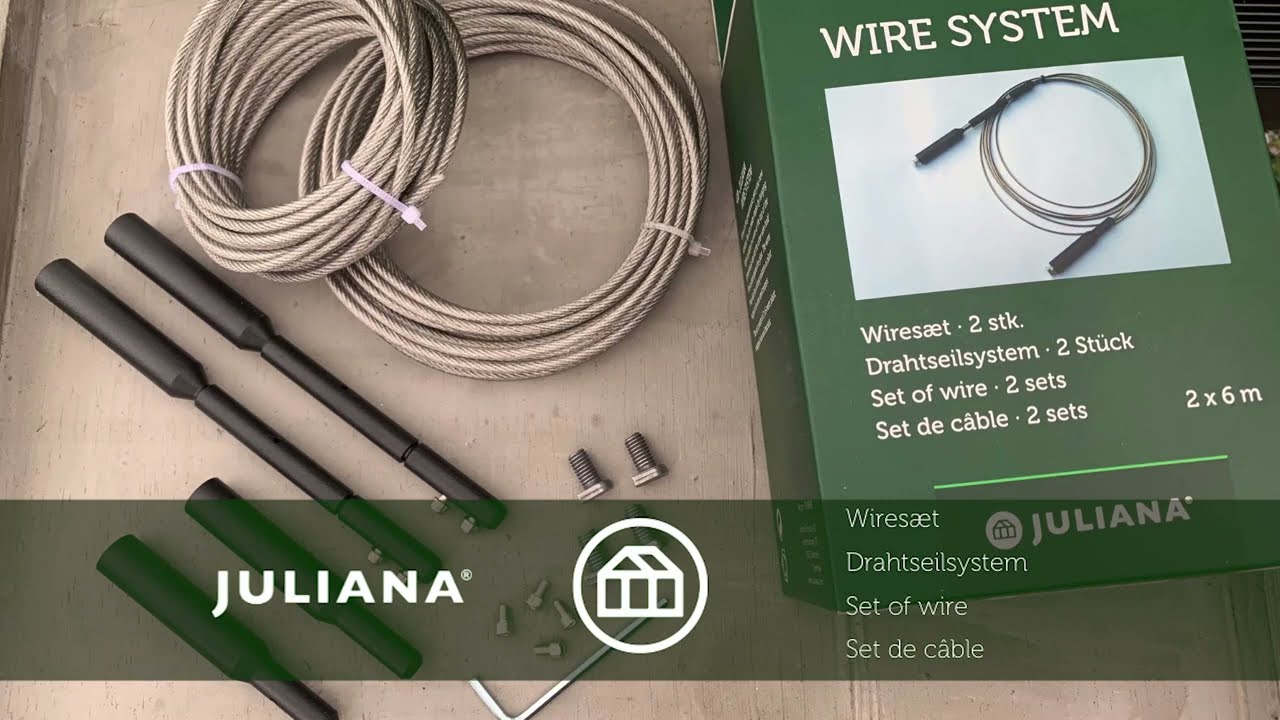 Juliana Stahldraht 2 x 6 Meter als Aufhängevorrichtung oder Rankhilfe