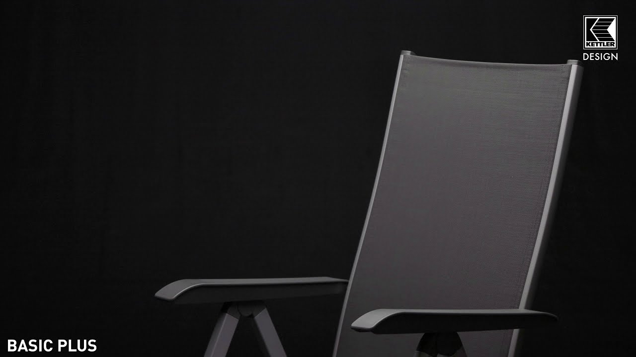 Kettler Relaxsessel BASIC PLUS, Aluminium Silber / Outdoorgewebe Anthrazit