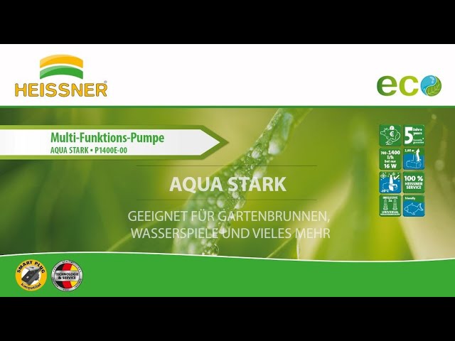 Heissner AQUA STARK ECO Multifunktionspumpe 700-1.400 l/h (P1400E-00)