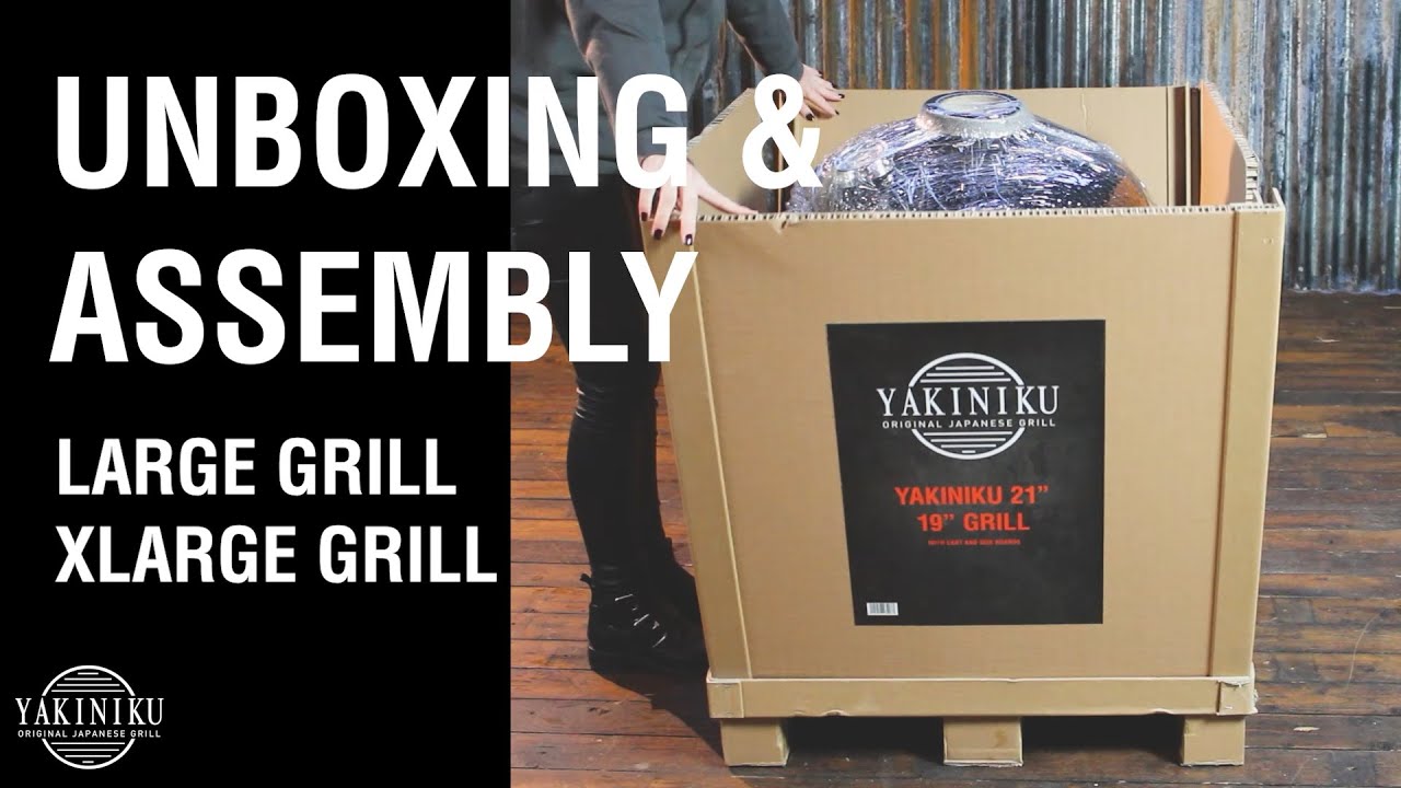 Yakiniku Kamado Keramikgrill LARGE Set inkl. Gestell+Rollen+Seitentische