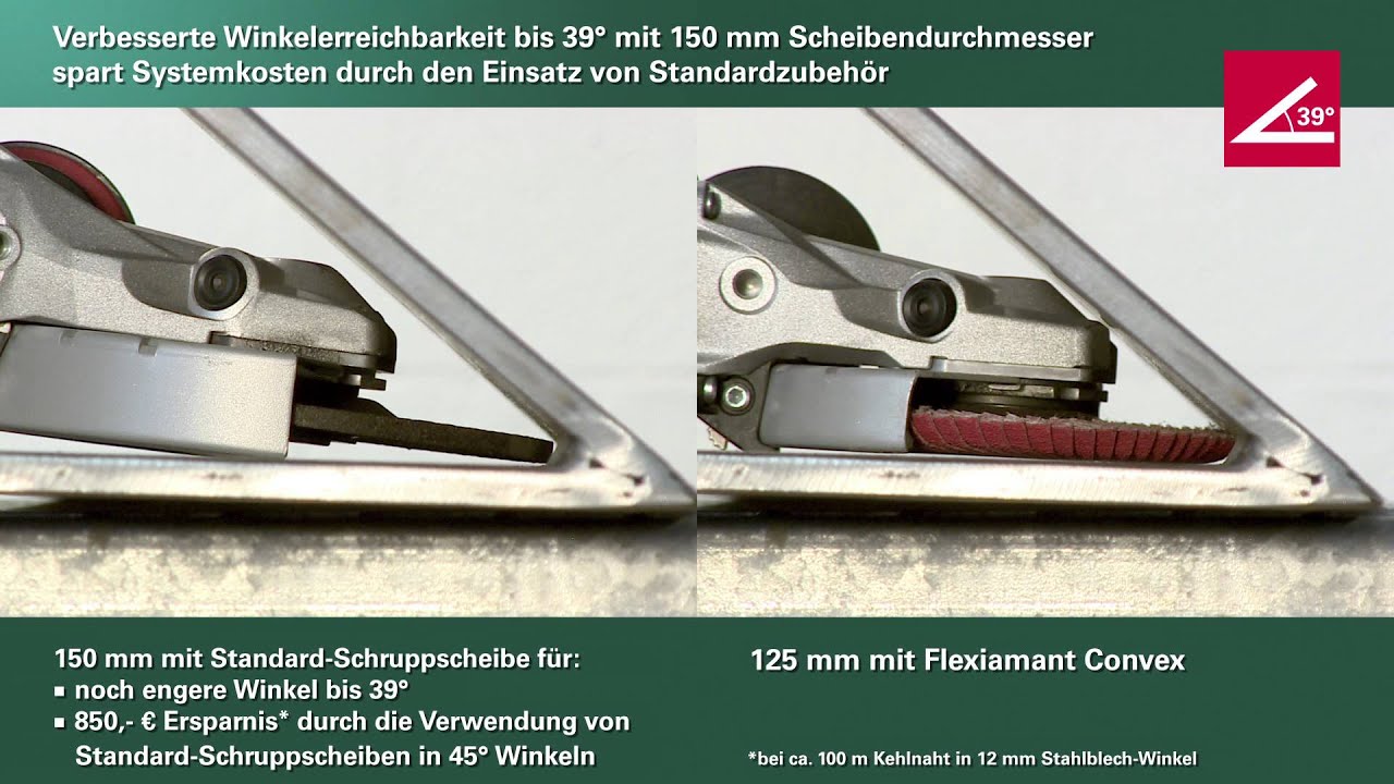 Metabo Flachkopf-Winkelschleifer WEF 15-125 Quick