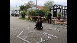 Vitavia Gewächshaus Eris 6200 inkl. 1 Dachfenster, Regenrinnen, Stahlfundamentrahmen - 6,2 m²