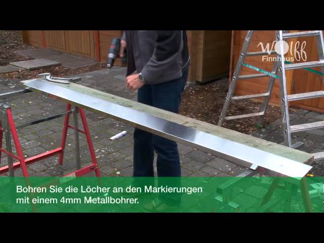 Giebel/Ortgang-Abdeckung für Satteldach-Gartenhäuser anthrazit (1 Stück)