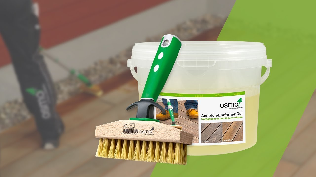 OSMO Terrasse - Anstrich-Entferner Gel (inkl. Terrassen-Reinigungsbürste beim 2,5 Liter Gebinde) 6611