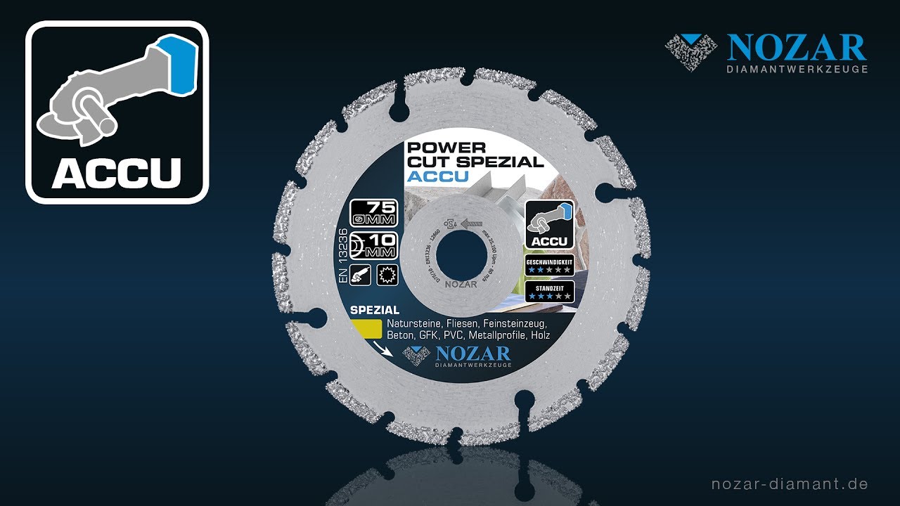 Nozar Diamant-Trennscheibe Allround ACCU