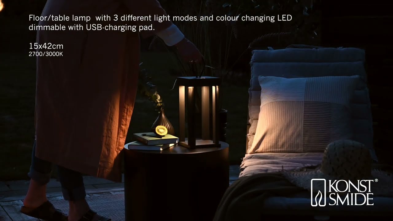 Konstsmide USB-Laterne Cannes, versch. Farben