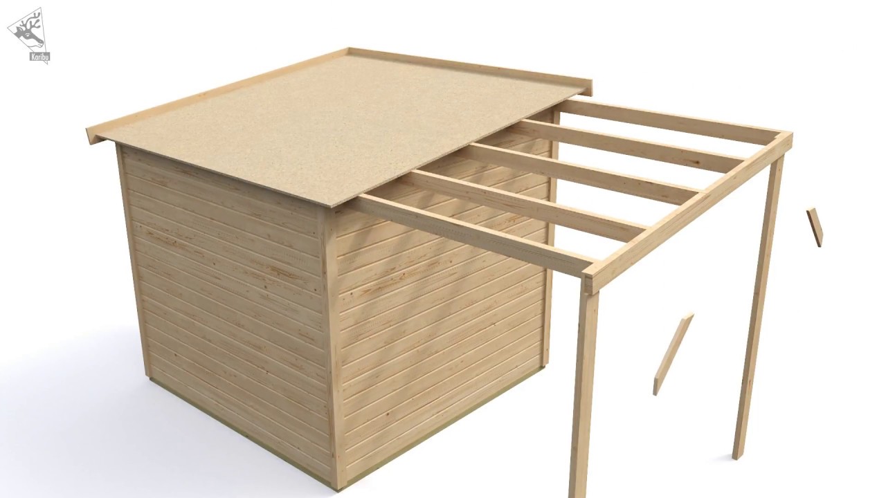 Karibu Eco Gartenhaus Merseburg 2/3/4/5/6 - 14 mm