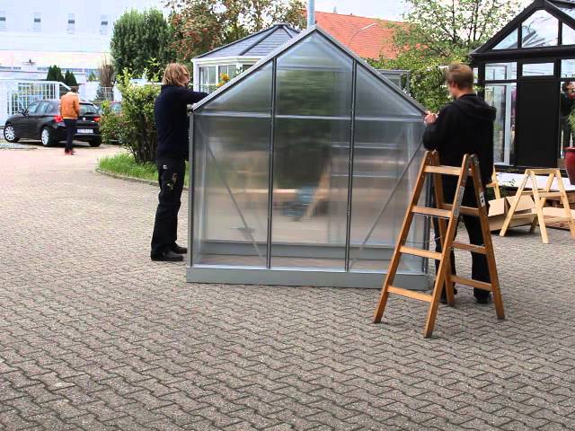 Vitavia Gewächshaus Eris 6200 inkl. 1 Dachfenster, Regenrinnen, Stahlfundamentrahmen - 6,2 m²