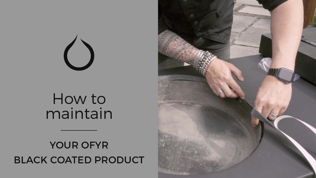 OFYR Plancha Grill Island Black 100 Keramik Dunkelgrau