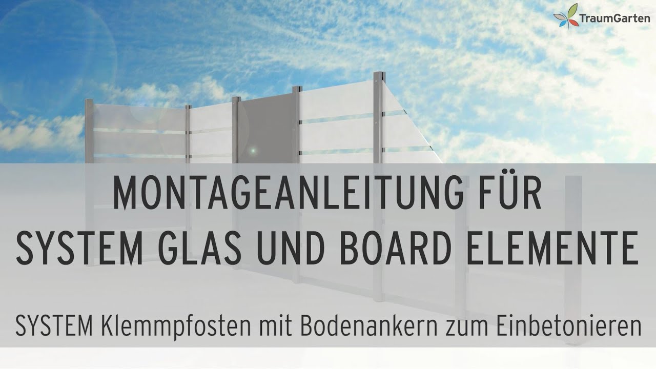 TraumGarten System Glas MATT 1200 x 1800 mm