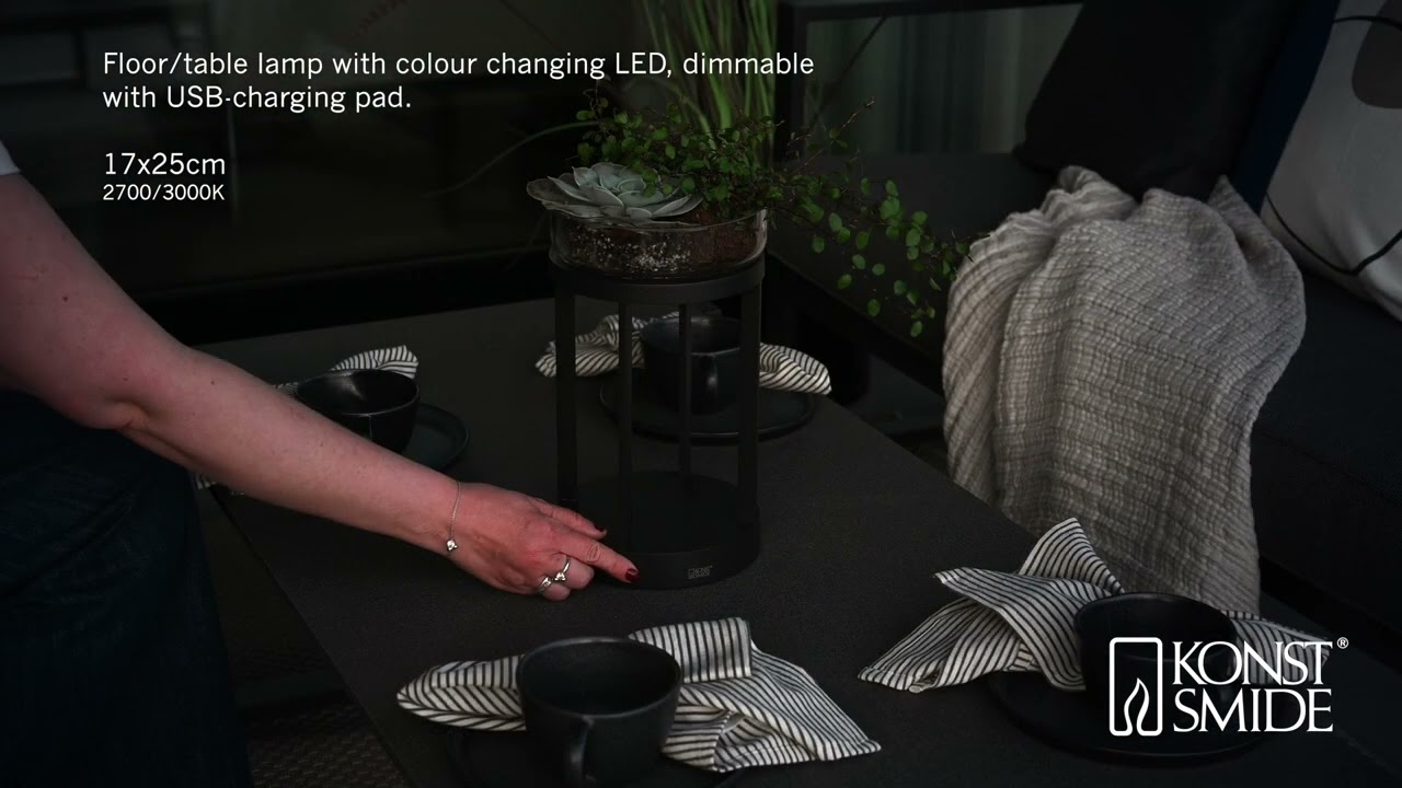 Konstsmide USB-Laterne Chieti, versch. Farben